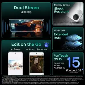 IQOO Z10R 5G smartphone with 8GB RAM, 128GB storage and fast performance in blue color