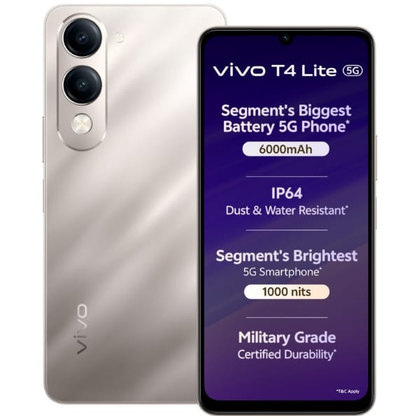 vivo T4 Lite 5G Smartphone Titanium Gold