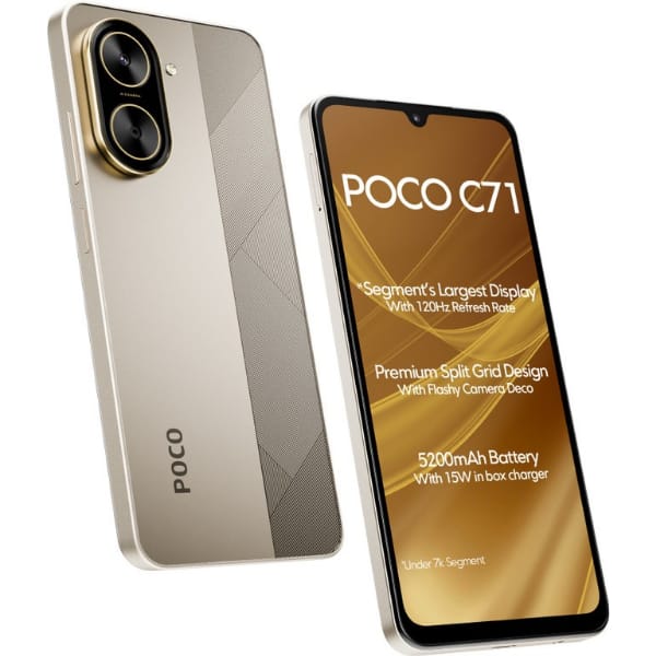 POCO C71 Smartphone Desert Gold