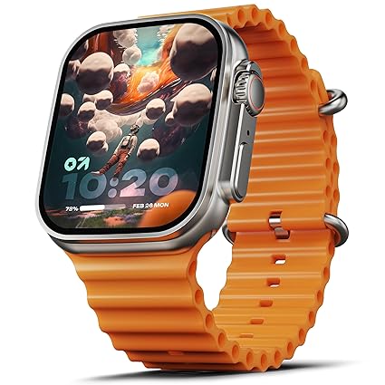 GOBOULT Newly Launched Crown Smart Watch 1.95 Screen BT Calling