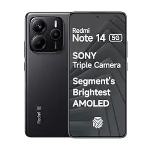 redmi note 14 5g black color smartphone