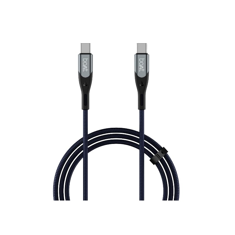 Best Mobile Accessories in India (2026) - Must-Have Gadgets boAt Type C to C 65W fast charging cable nylon braided