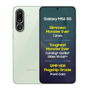 samsung galaxy m56 5g mobile(light green)