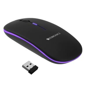 zebronics blanc slim wireless mouse with rechargeable battery