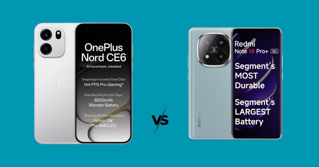 Home oneplus nord ce6 vs redmi note 14 pro